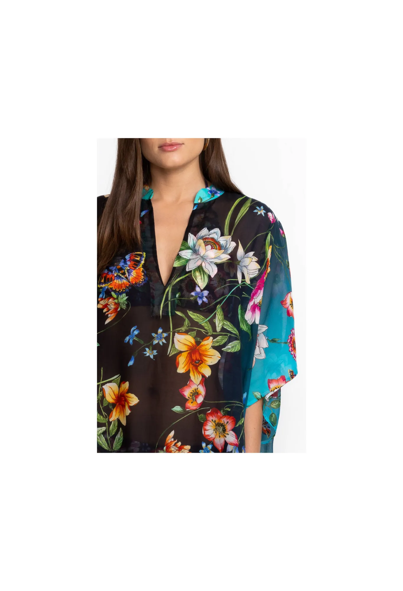 Fashion Black Kaftan Women Swim & Resort