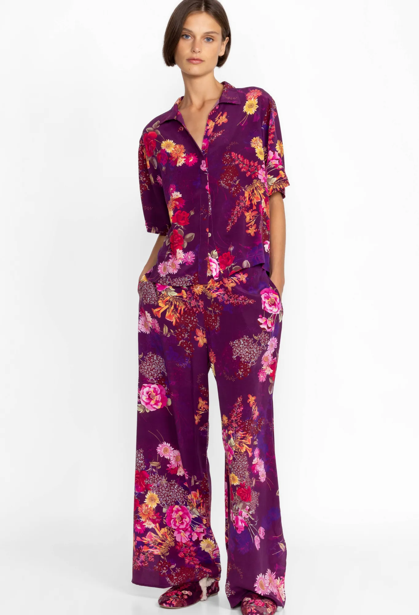 Flash Sale Brooklyn Long Set - Sweet Bouquet Women Sleepwear