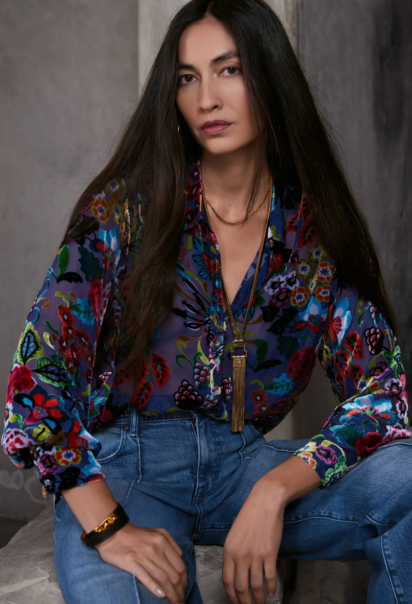 Flash Sale Burnout Yrene Blouse Women Tops