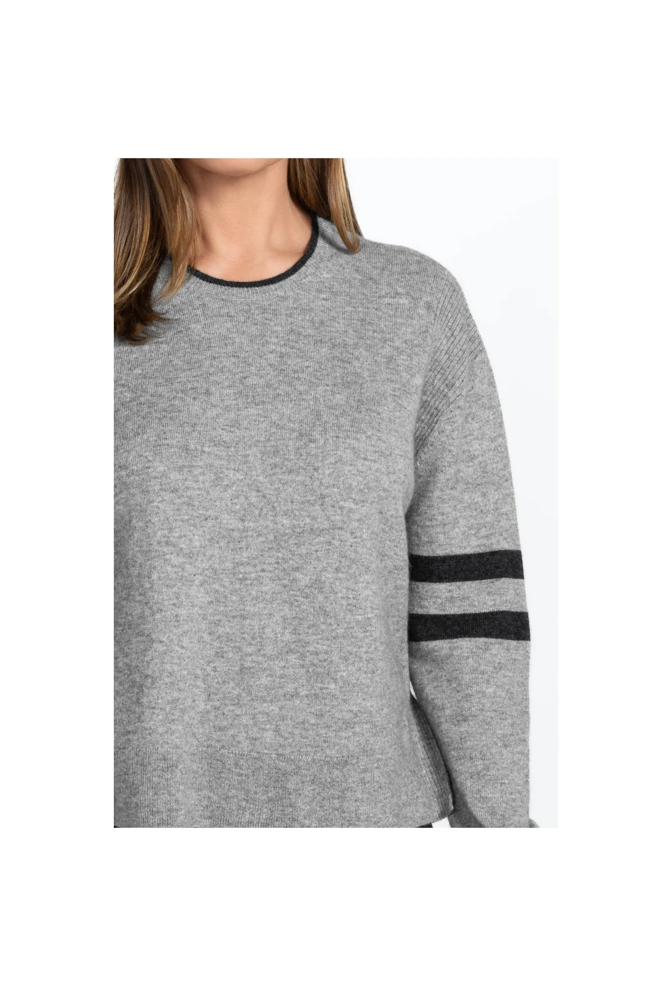Store Calme Stripe Pullover Women Outerwear