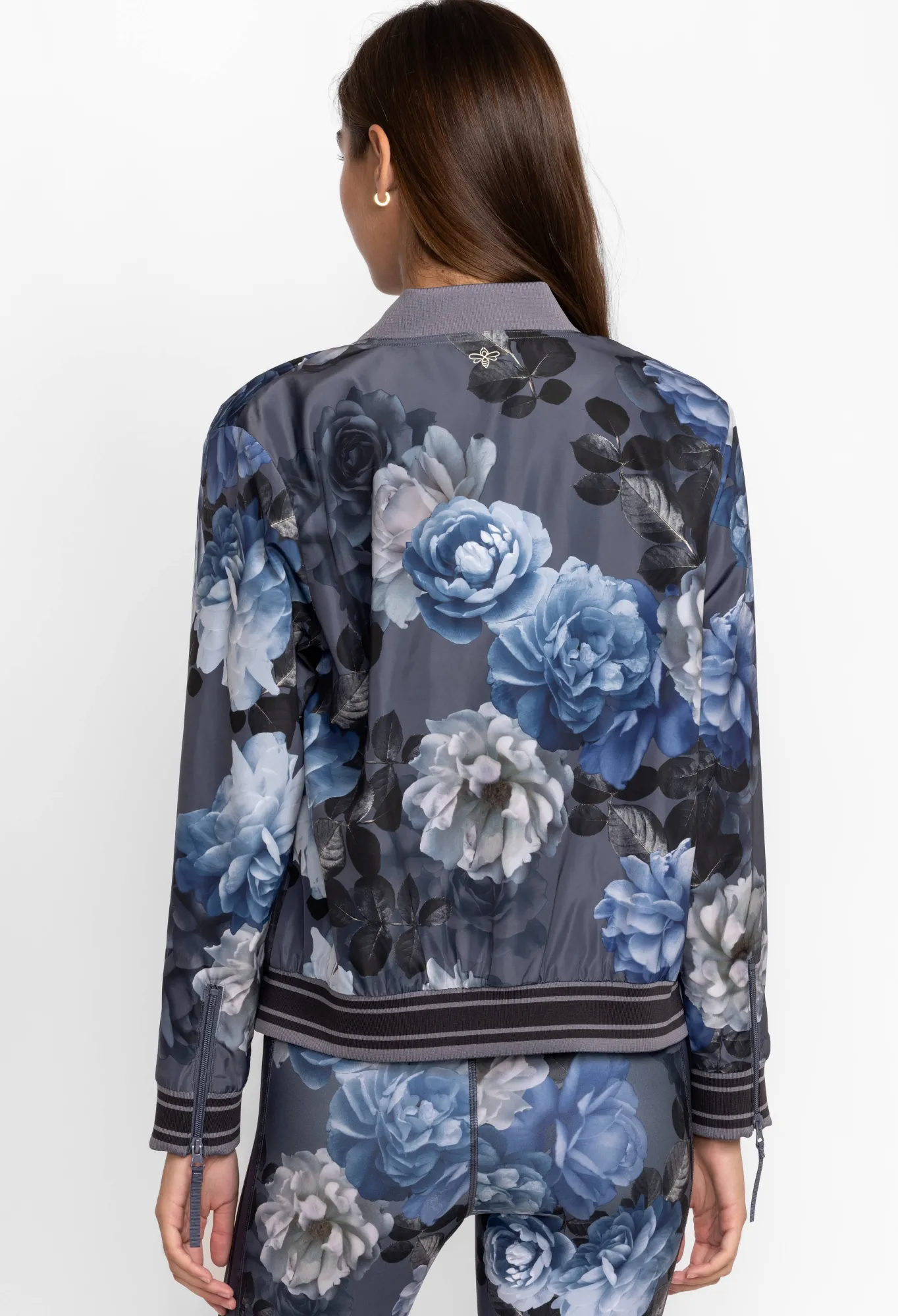 Store Drop Shoulder Bomber Jacket Women Active