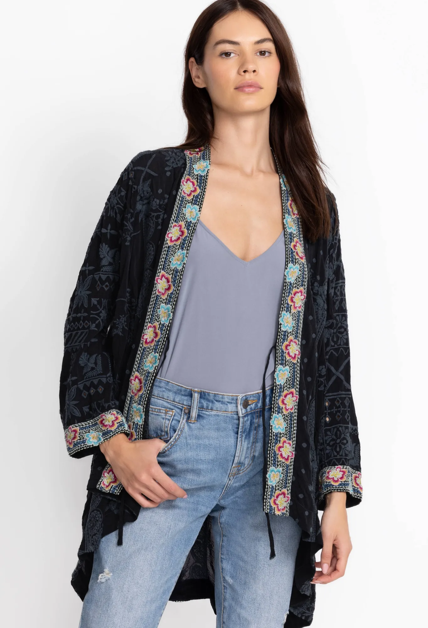 Fashion Lacy Shae Kimono Women Kimonos