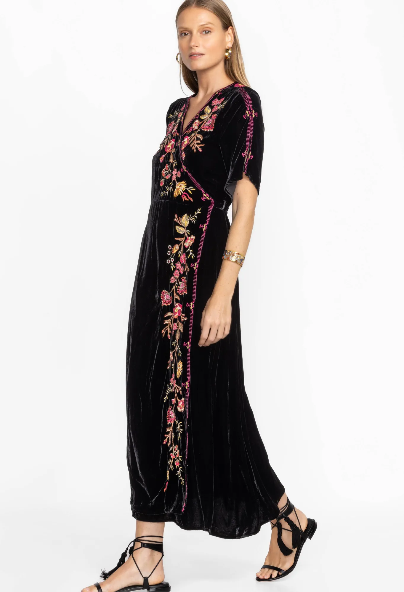 Cheap Lilith Velvet Wrap Dress Women Dresses