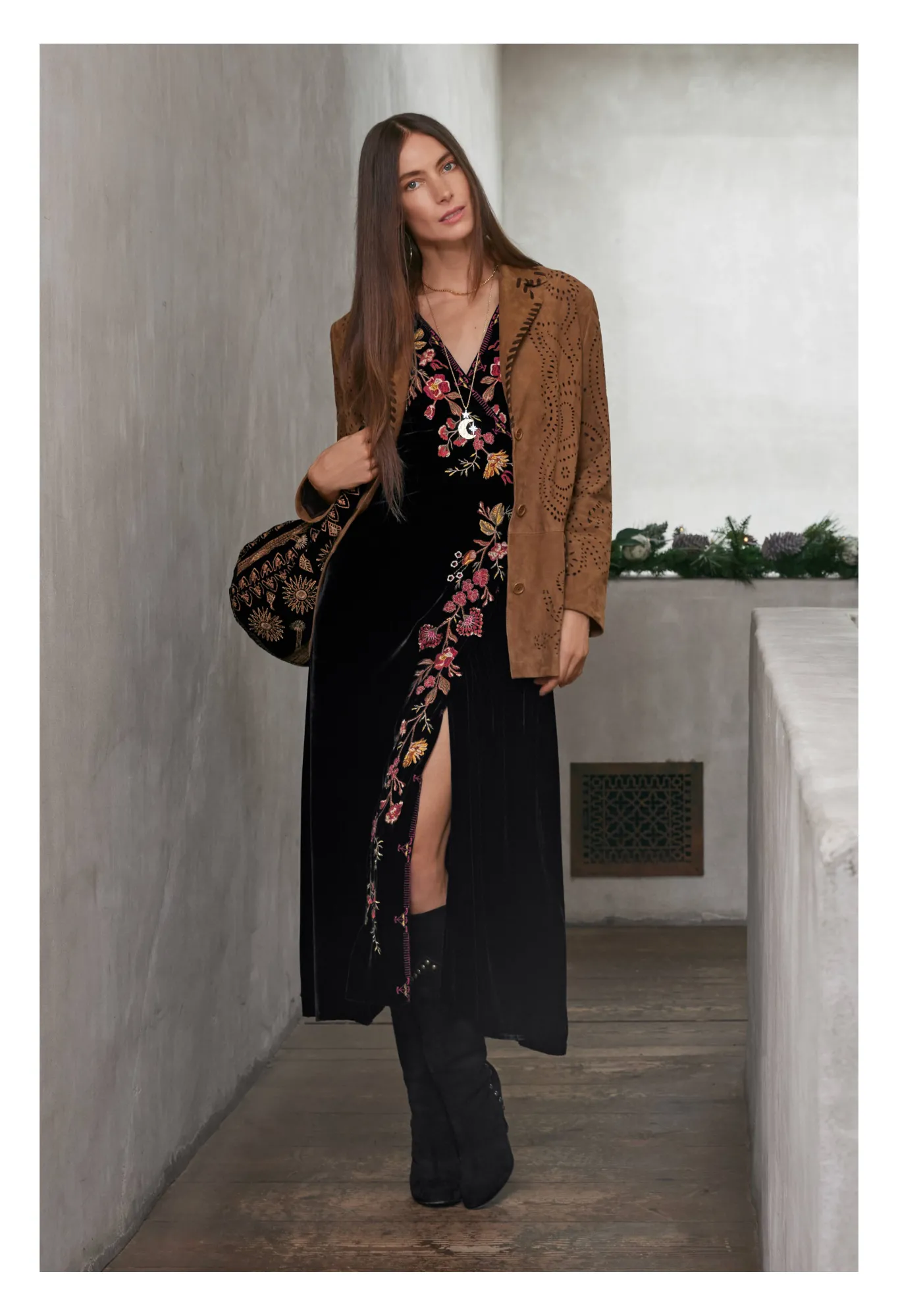 Cheap Lilith Velvet Wrap Dress Women Dresses