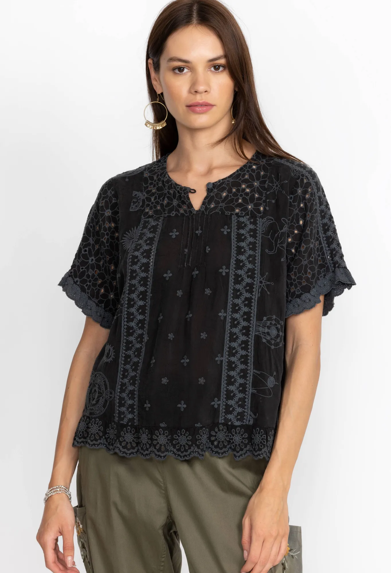 Online Mystic Compass Blouse Women Tops
