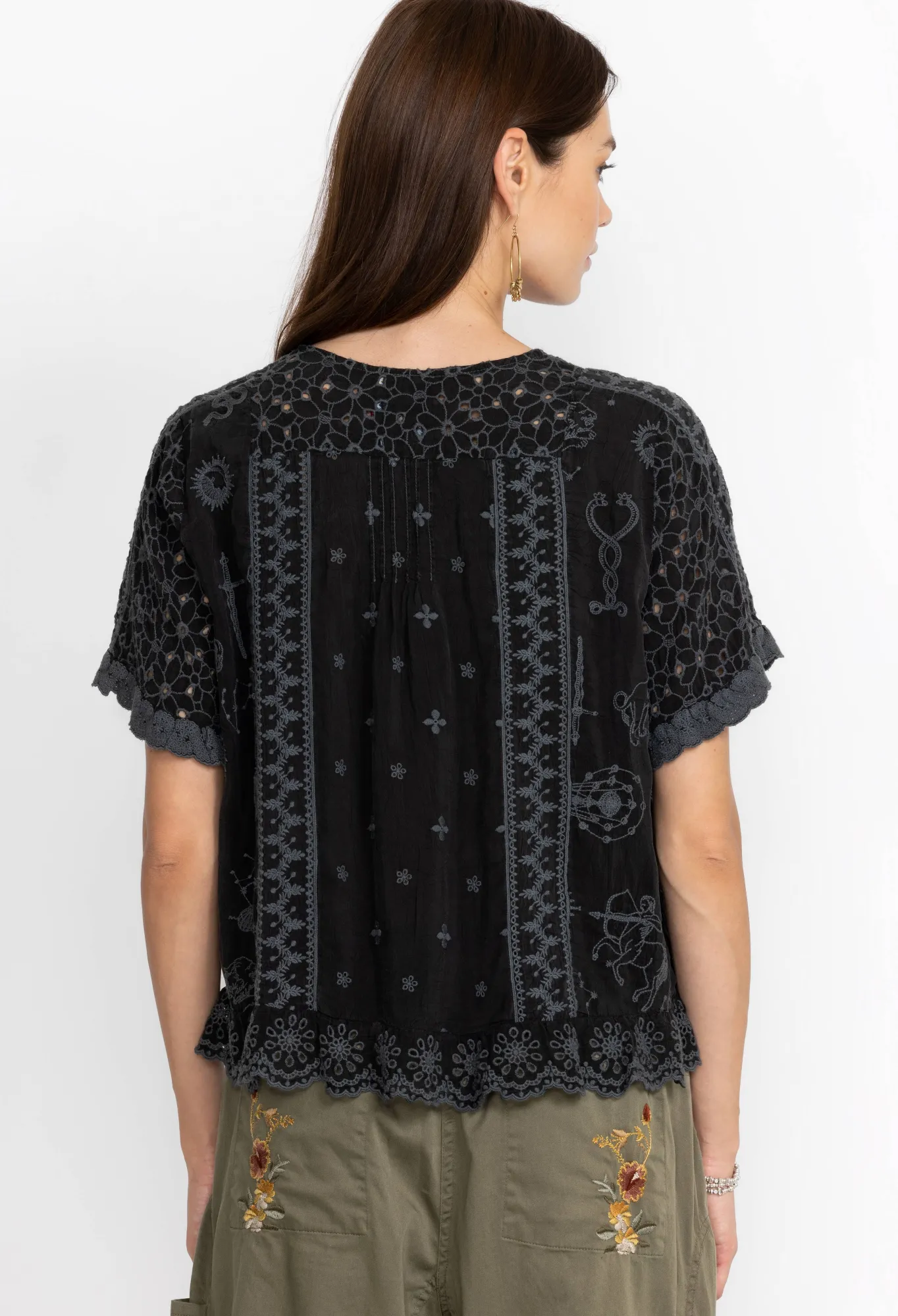 Online Mystic Compass Blouse Women Tops