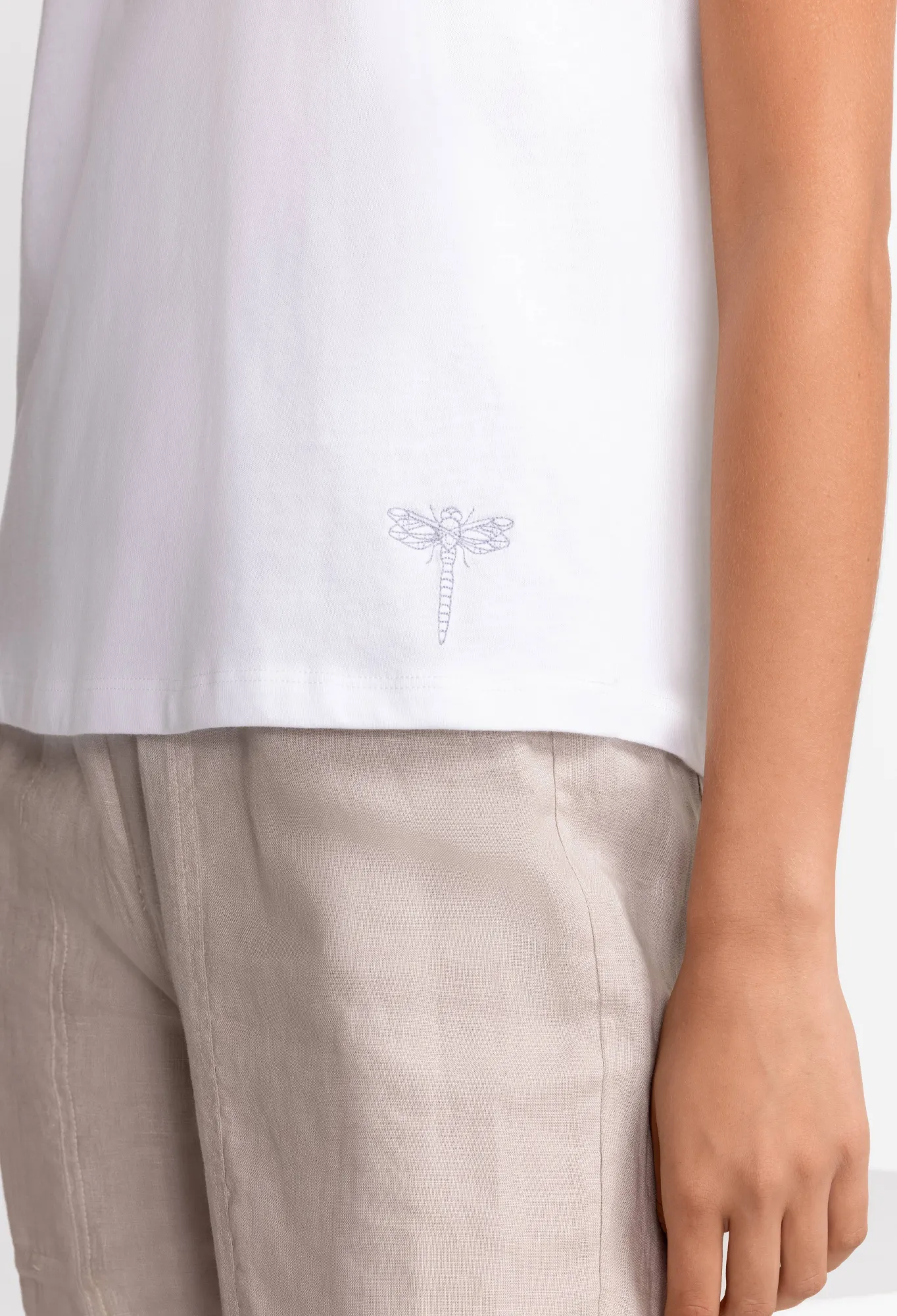 Discount Organic Cotton Drop Shoulder Tee Women Tops