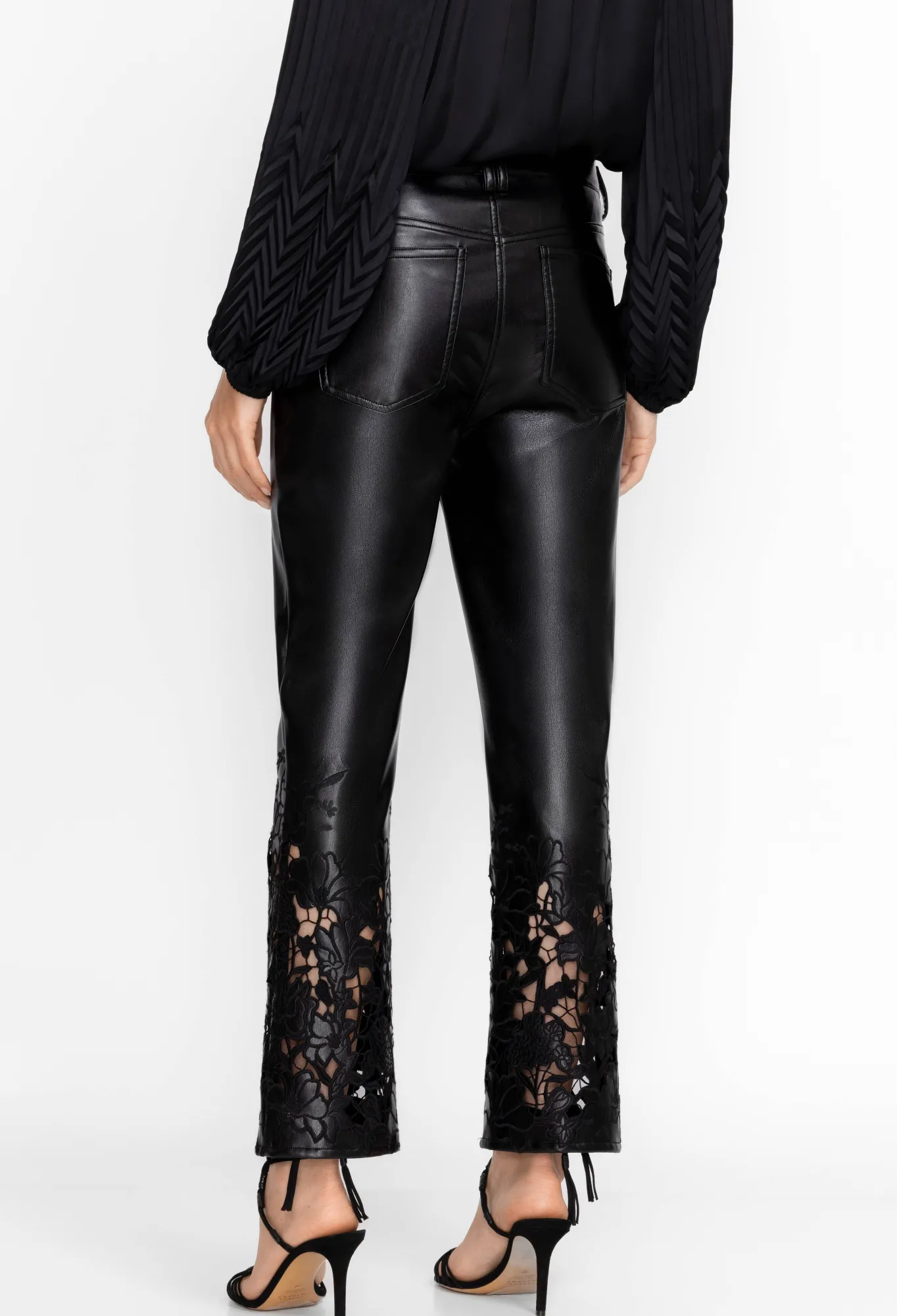 Clearance Portia Vegan Leather Pant Women Bottoms