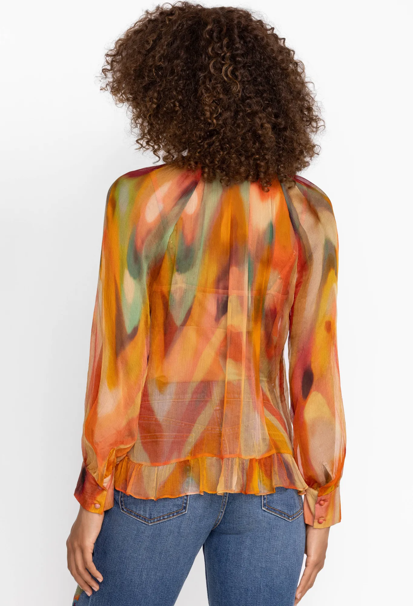 Store Radika Silk Blouse Women Tops