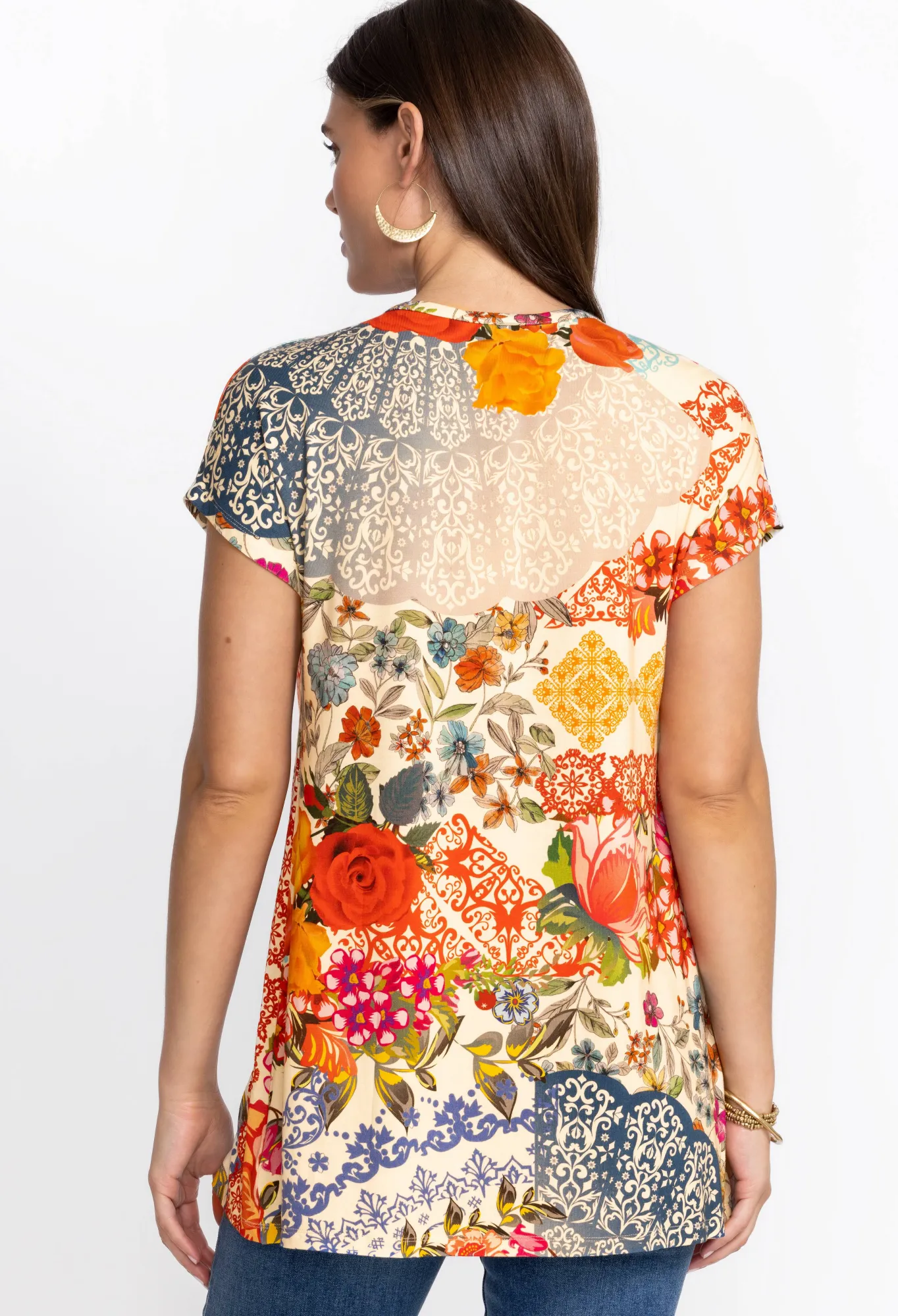 Online Relaxed Dolman Sleeve Tunic Women Tops