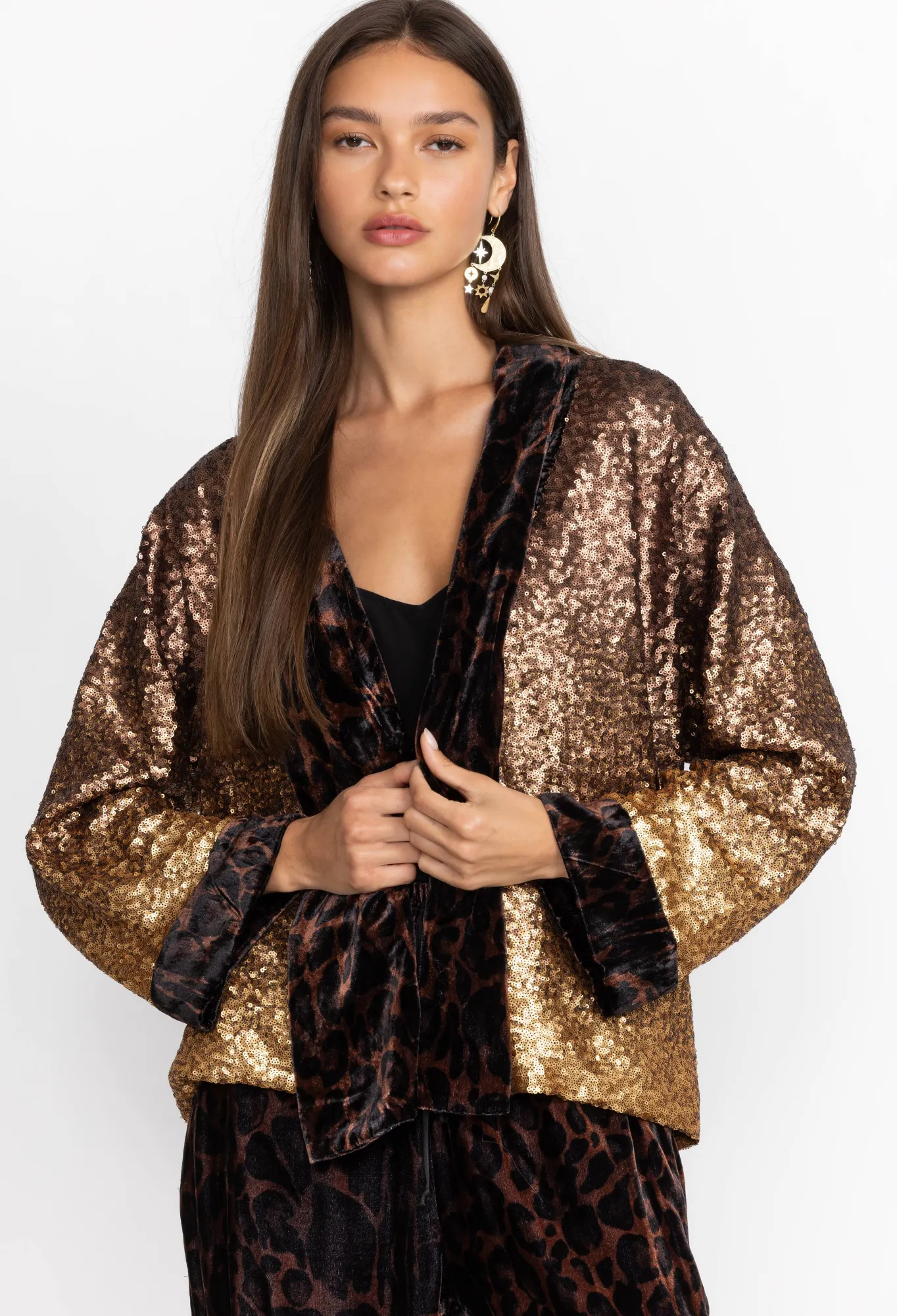 Discount Sequin Plaza Kimono Women Kimonos