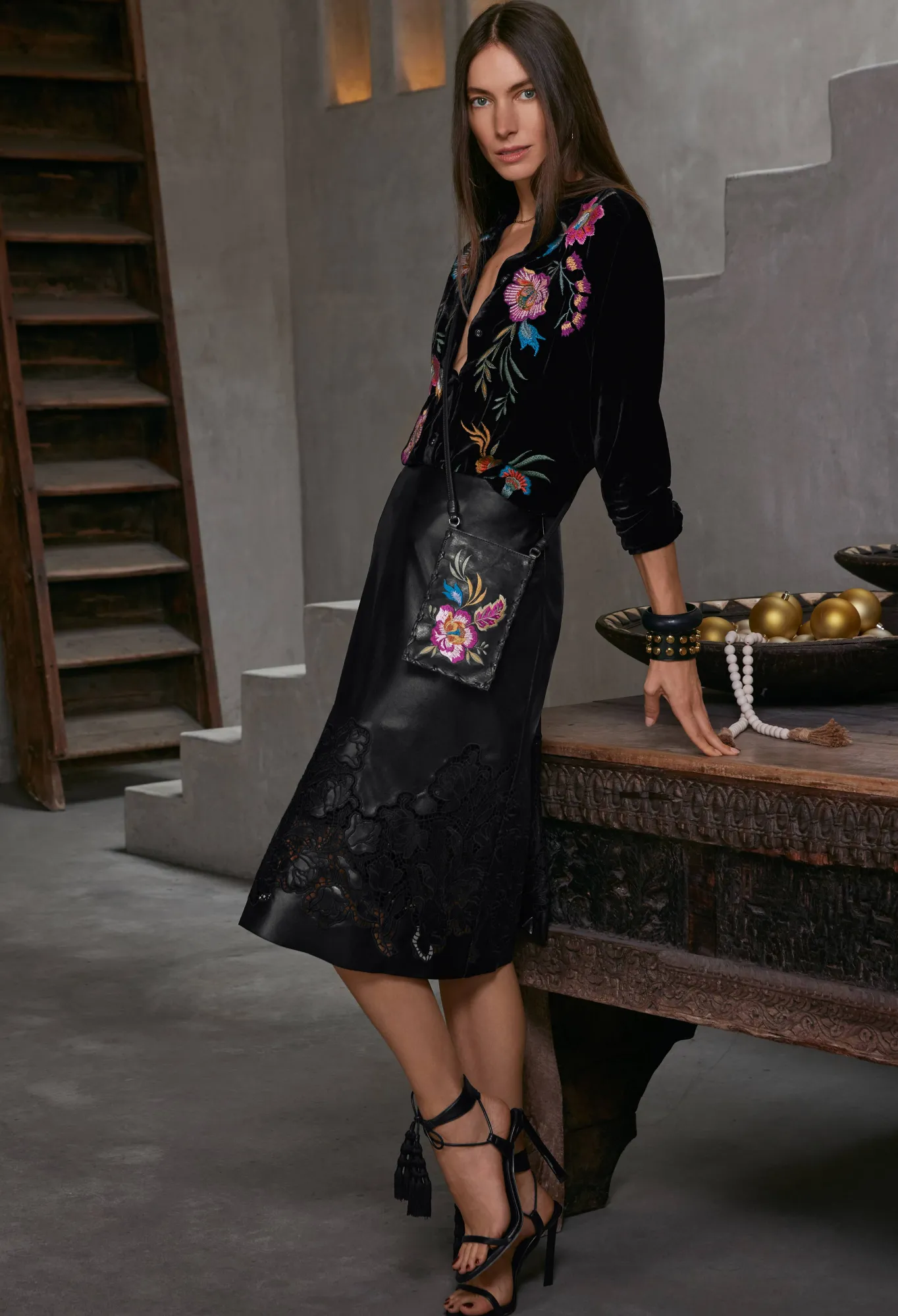 Hot Sidonia Velvet Oversized Pleat Shirt Women Tops