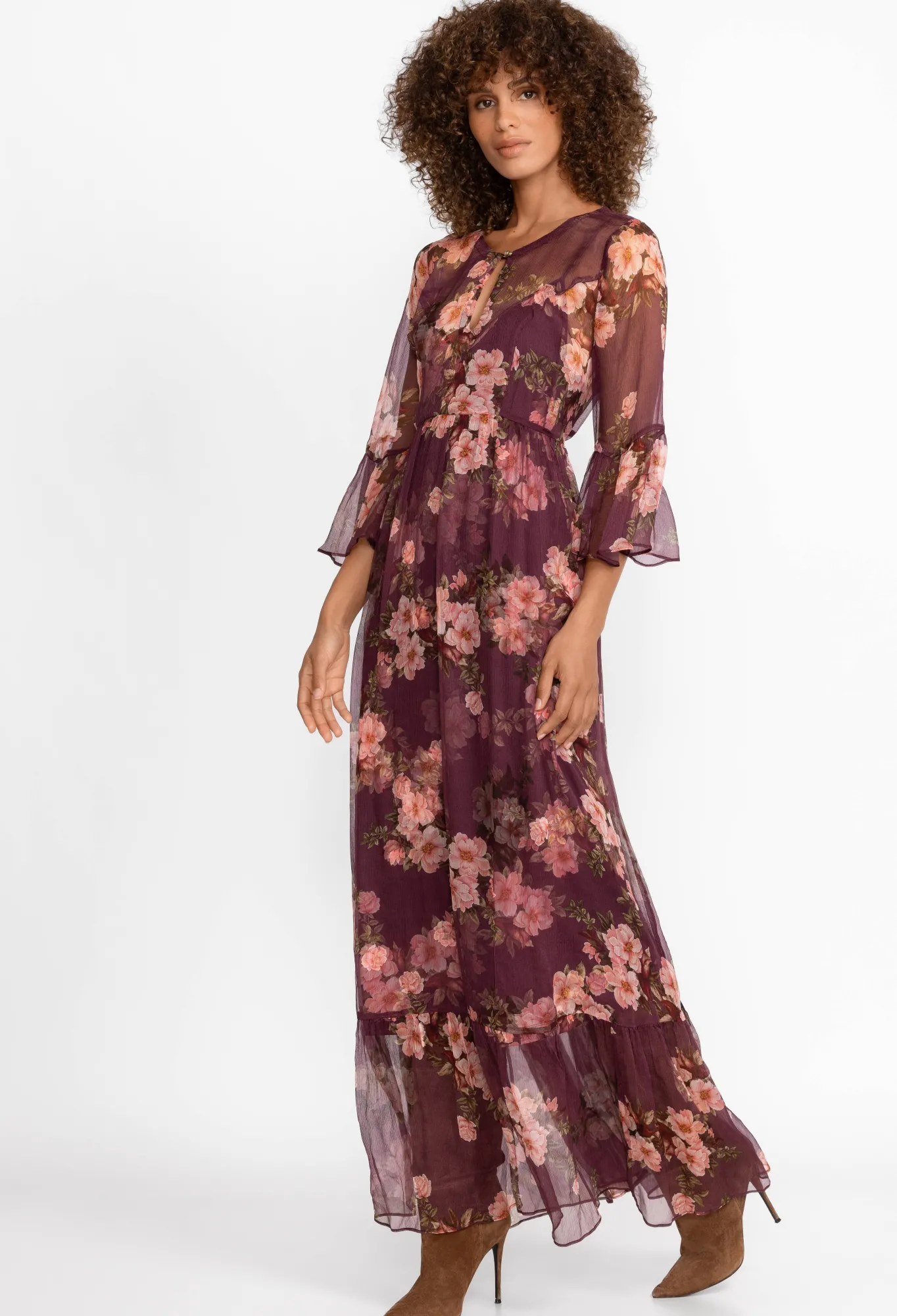 Fashion Silk Maxi Dress Women Dresses