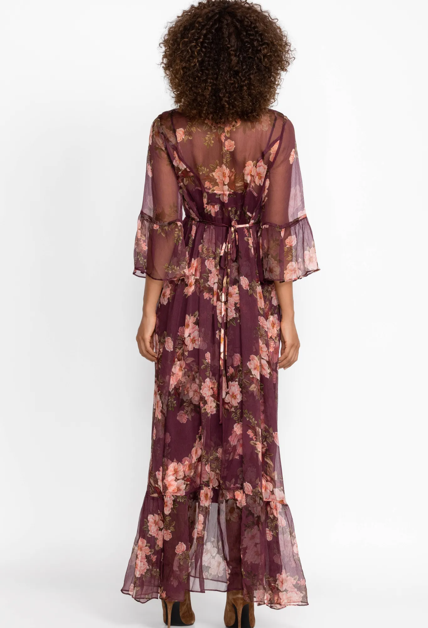 Fashion Silk Maxi Dress Women Dresses