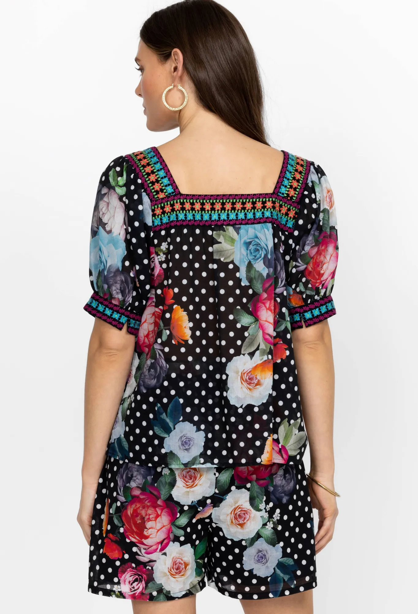 Best Sale Square Neck Park Blouse Women Tops