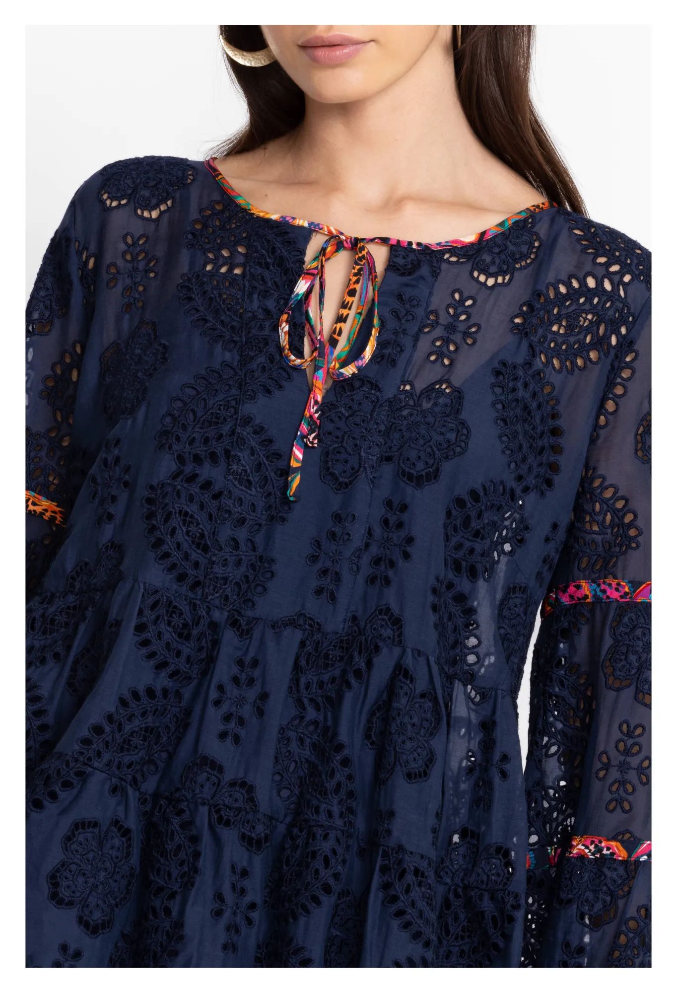 New Tamera Eyelet Blouse Women Tops