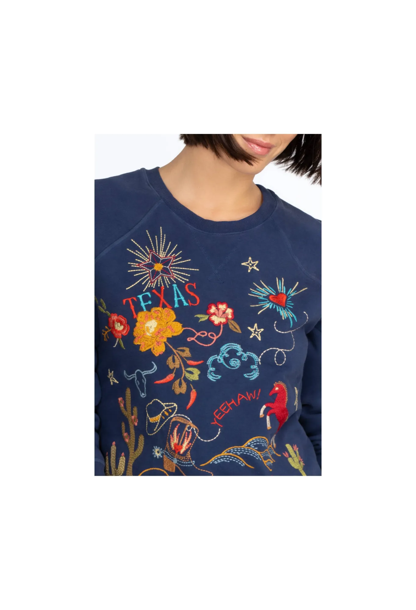 Shop Texas Raglan Sweatshirt Women Tops