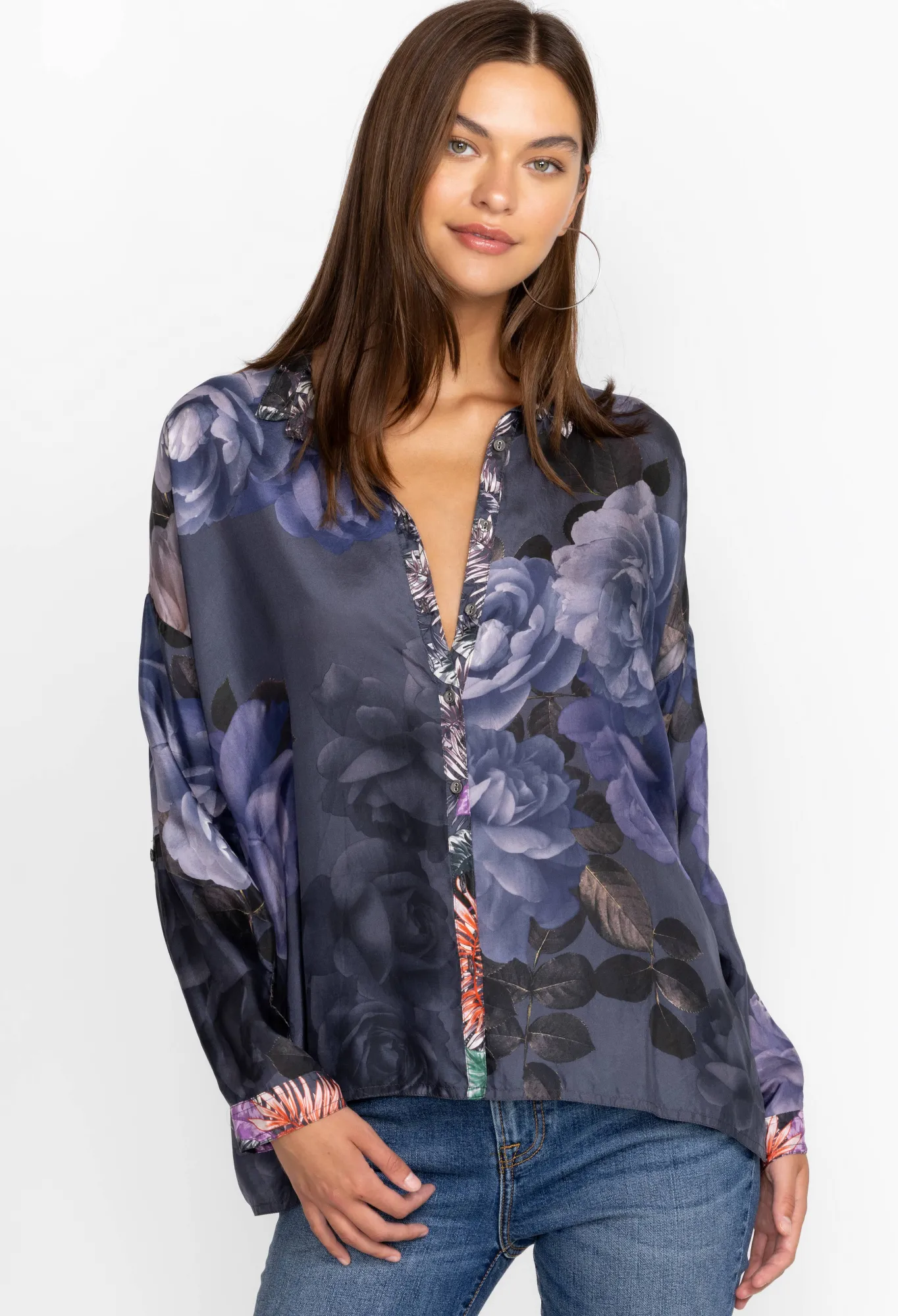 Fashion The Audrey Oversized Blouse Women Tops