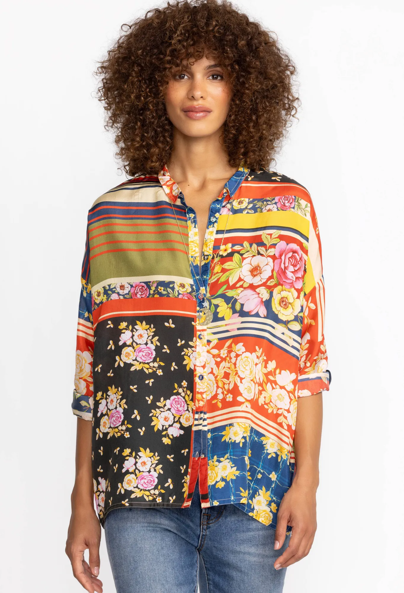 Best Sale The Audrey Oversized Blouse Women Tops