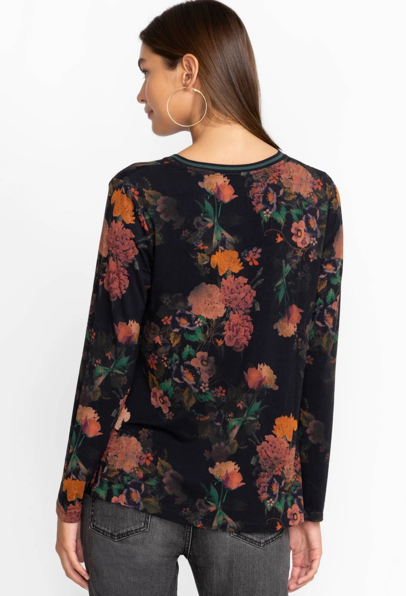 Cheap The Janie Favorite Long Sleeve V-Neck Swing Tee Women Tops