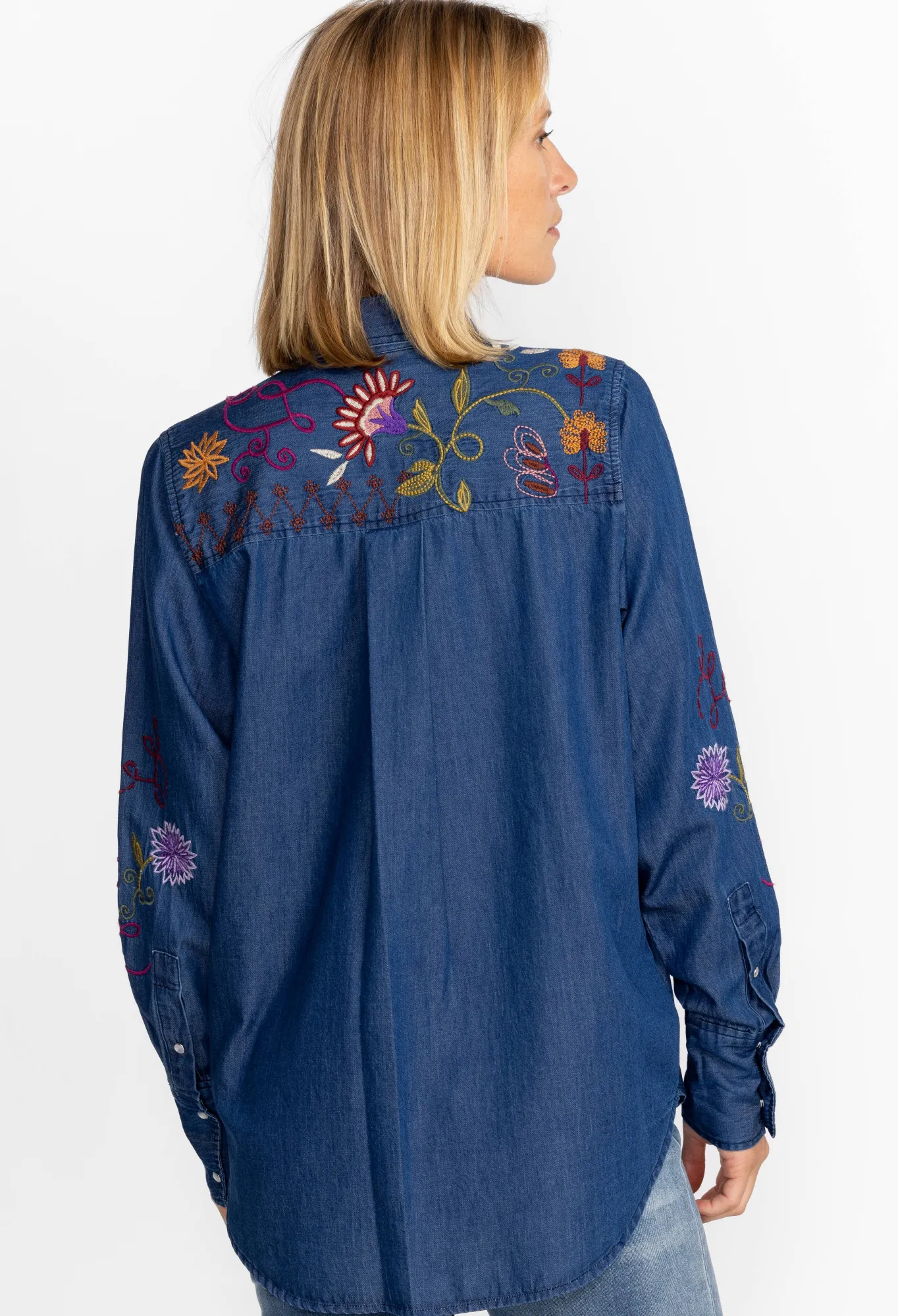 Cheap Toni Relaxed Denim Pocket Shirt Women Tops