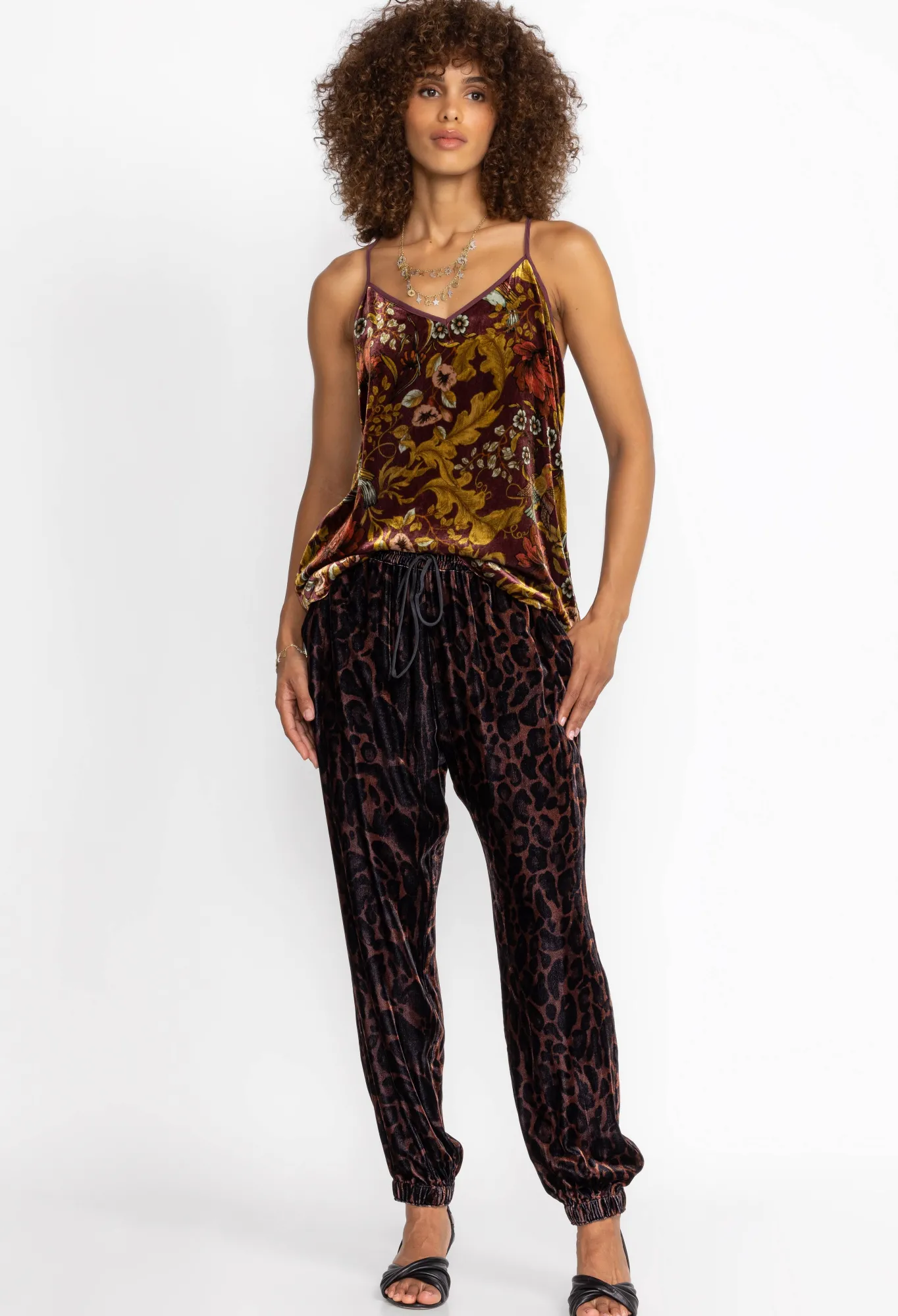 Discount Velvet Jogger Women Bottoms