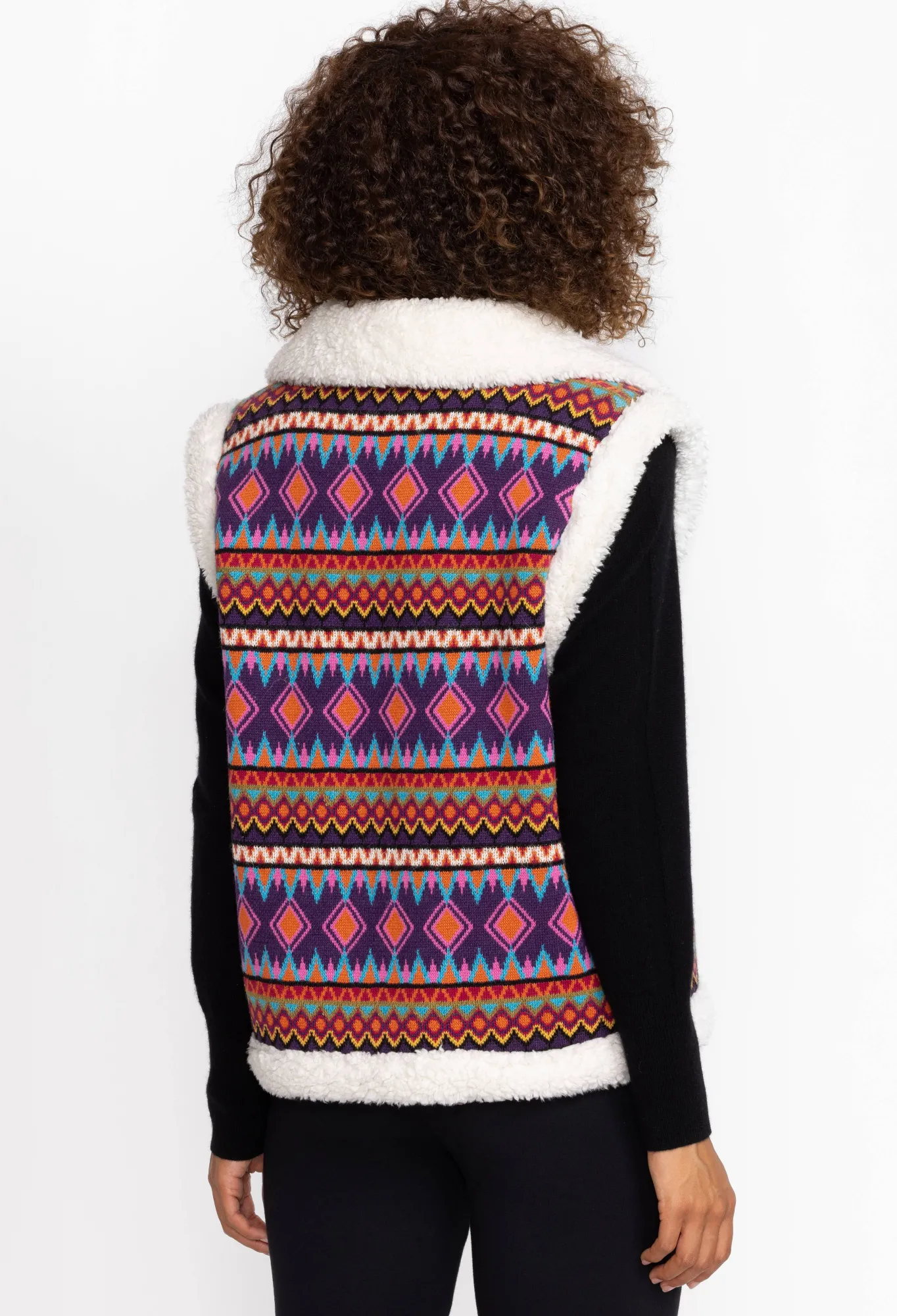 Shop Yuya Sherpa Reversible Vest Women Outerwear