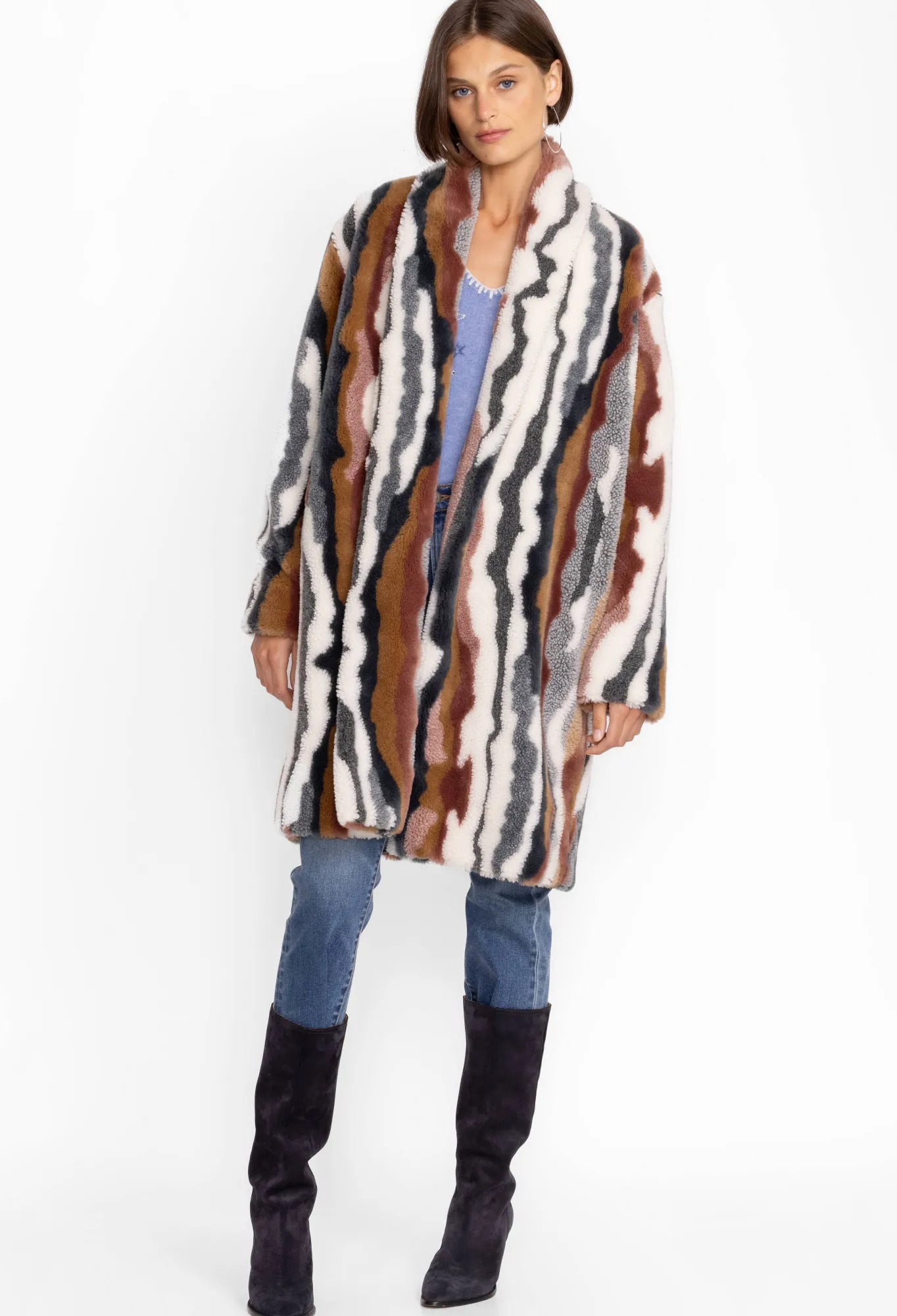 Clearance Ziggy Faux Fur Coat Women Outerwear