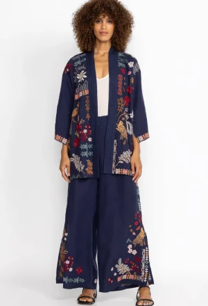 Shop Zuzu High Slit Linen Pant Women Bottoms