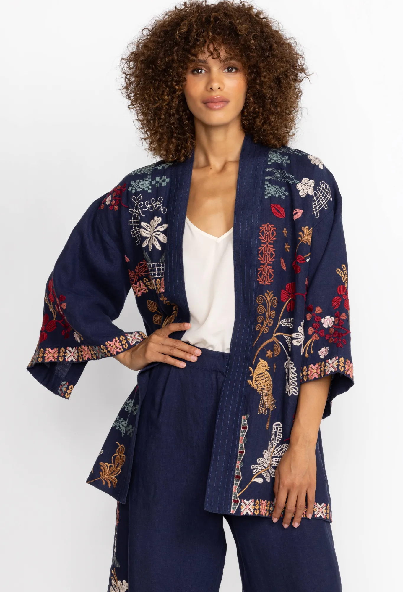 Cheap Zuzu Linen Kimono Women Kimonos