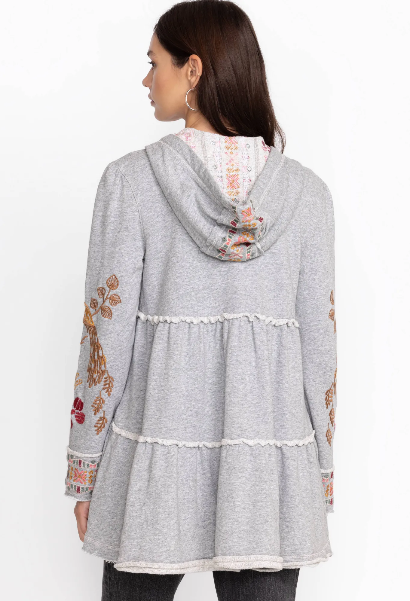 Hot Zuzu Tiered Hoodie Women Outerwear